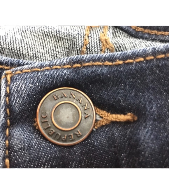 Banana Republic Dark Wash Premium Denim Skinny Jeans size 29 - Picture 5 of 7